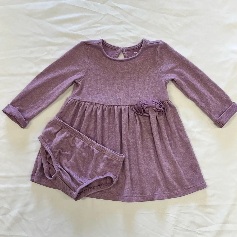 Carter's Purple Kids Dress with‎ Bloomers